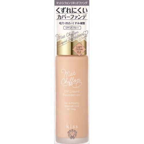 [Japan] KiSS Anti-UV Matte Chiffon Foundation 30g SPF25・PA++ Issemu / Foundation / Powder / Sun Protection / Primer