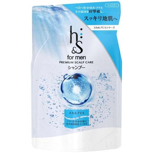 [Japan] H & S for Men Scalp EX Men's Scalp Care Collection Shampoo Conditioner Refill Pack DB