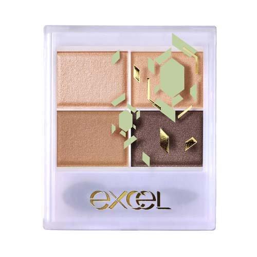 [Japan] SANA excel Eyeshadow Supreme Shimmer Gradient '23 Beige Brown Royal Brown Sensual Brown Brick Brown