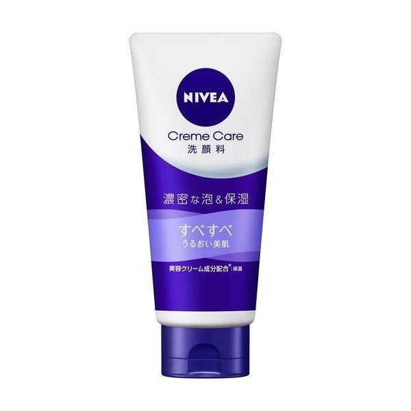 [Japan] NIVEA Creme care Ultra-rich Foaming Moisturizing Face Wash Moisturizing Ultra Moisturizing Bright 130g Kao