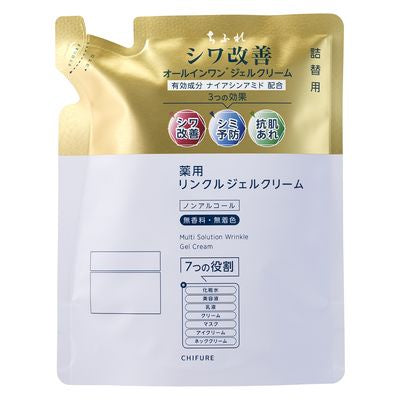 [Japan] CHIFURE Cosmetics Face Cream Anti-Aging Gel Cream Serum Refill Pack 103g KO