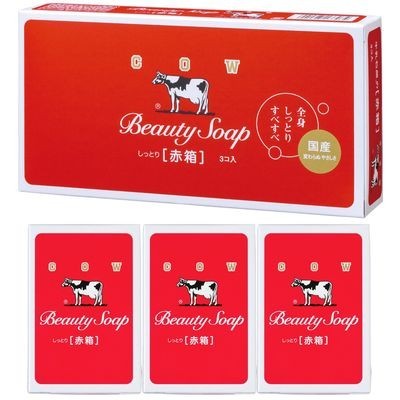 [Japan] Cow's Milk & Lime Kyoshinsha Soap cow brand Red Box Rose Scent 90g 3pcs 6pcs 125g2pcs available