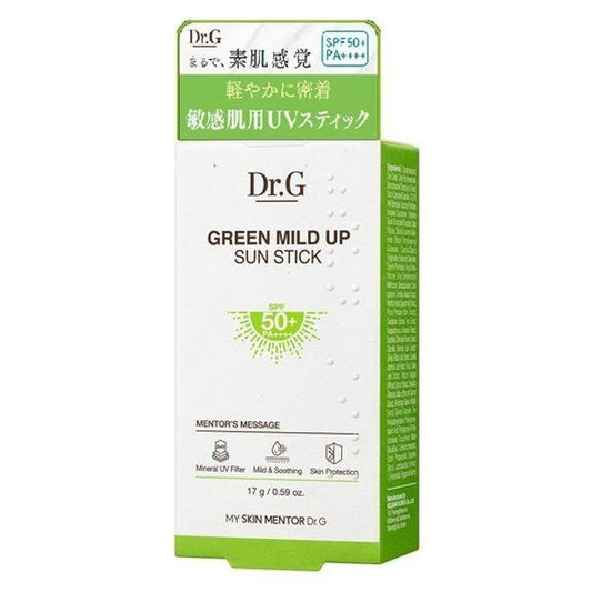 [Japan] Dr. G Green Gentle Sunscreen Stick Sunscreen SPF50+ PA++++ 17g Korea Cosmetic/ Brightening Lift Sunscreen Stick 17g/ Brightening Lift UV Milk