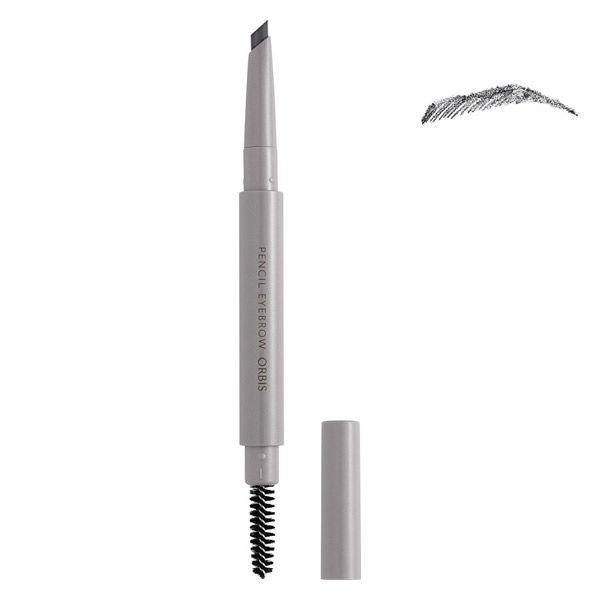 [Japan] ORBIS EYEBROW PENCIL Long Blade Spiral Twin Eyebrow Pencil with Stand Brown Light Gray