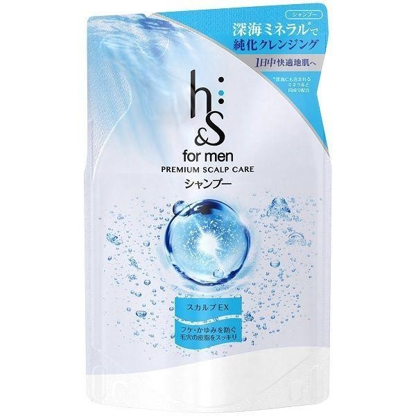 [Japan] H & S for Men Scalp EX Men's Scalp Care Collection Shampoo Conditioner Refill Pack DB