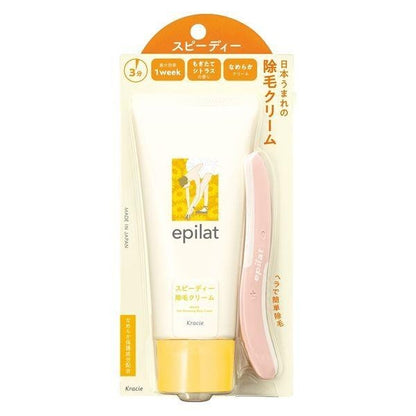 [Japan] epilat depilatory cream sensitive skin green floral / Speedy freshly picked citrus scent 150g