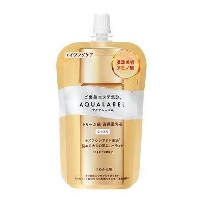 [Japan] Shiseido AQUALABEL High Functionality Moisturizing Lotion with Oil Refill Pack 110ml