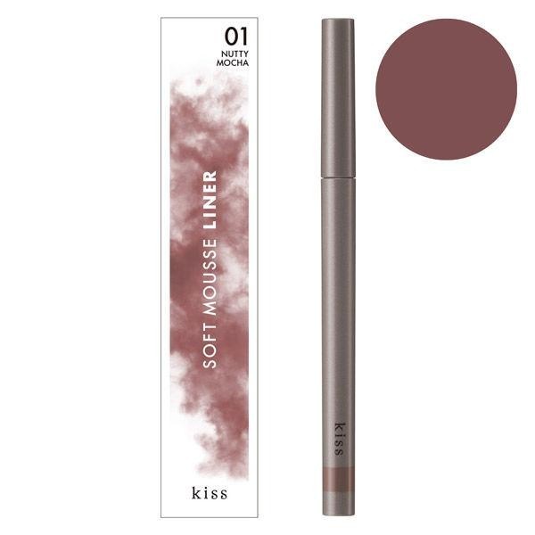 [Japan] kiss Soft Silky Eyeliner Isekan /Eyeshadow Effect /Pearl /High Adhesion /Long Lasting Formulation /Eye Liner