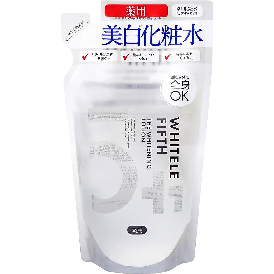 [Japan] WHITELE FIFTH Whitening Toner Spray 500ml * Toner Whitening, Moisturizing & Translucent Refill Pack 420ml