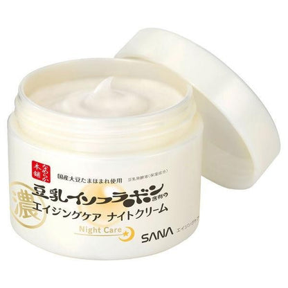 [Japan] SANA Soymilk Firming & Moisturizing Night Cream 50g Tokiwa Pharmaceutical Industry NAMERAKA Honpo