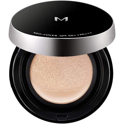 [Japan] MISSHA Neo-Cover Black Box Upgrade Fashion M Cushion Powder Foundation SPF50+ Black Box Silver Edge Model