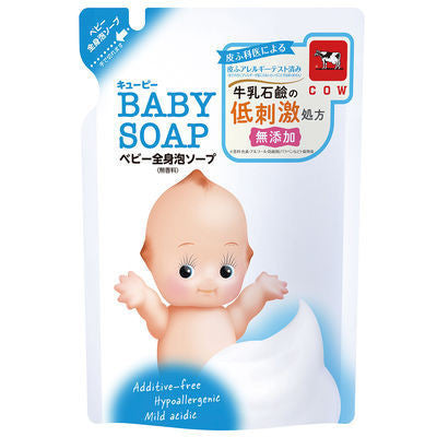 [Japan] Cow's Milk & Alkaline Co. Chubby's Bubbles Bubble Bath & Shower Milk Hypoallergenic Baby Full Body Bubble Milk 400ml