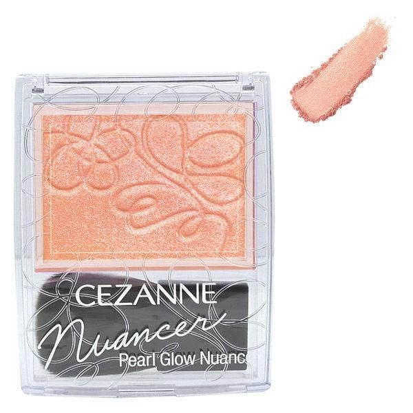 [Japan] CEZANNE Pearl Highlighting Blush Eyeshadow N1 Coral Spray N2 Purple Scent