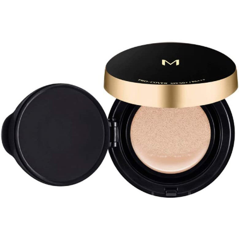 [Japan] MISSHA Pro-Cover Cushion Powder in Black with Gold Edge