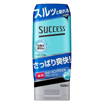 [Japan] KAO SUCCESS Shaving Gel Fresh Brace Gel 180g Multi-Blade Shaving Gel 180g DB