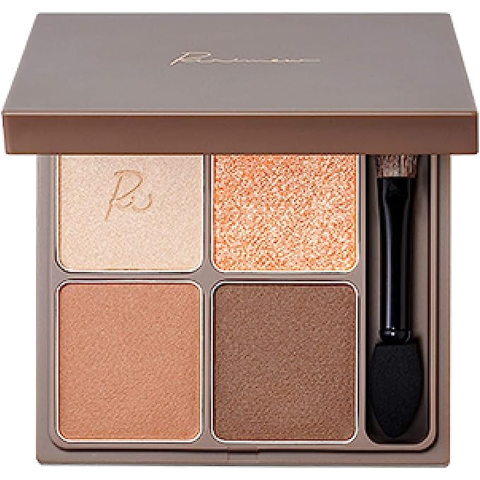 [Japan] Ririmew Eyeshadow Quad Eyeshadow Palette Light Color Fusion Eyeshadow with Mirror Brush