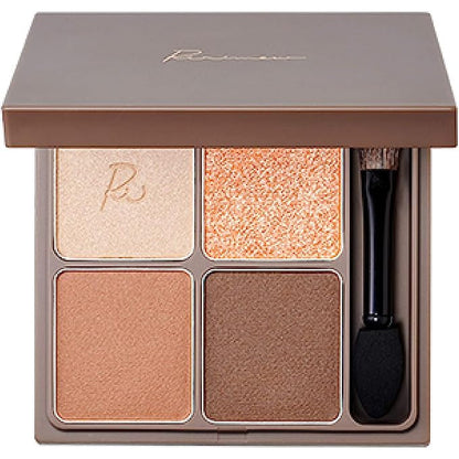 [Japan] Ririmew Eyeshadow Quad Eyeshadow Palette Light Color Fusion Eyeshadow with Mirror Brush