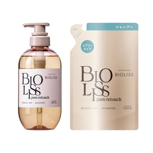 Kose Cosmeport Salon Style Bioliss Pure Touch Petafuwa Shampoo (480ml / Refill 340ml)