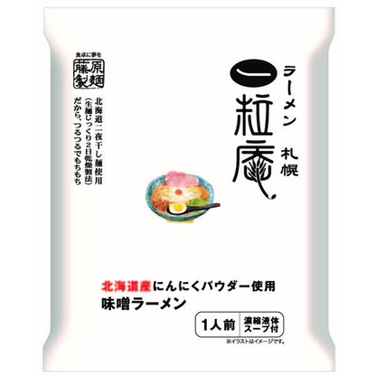 Fujiwara Seimen Instant Ramen Miso Flavor (Matsuya Chicken Vegetables / Sapporo Ichibokuan / Hokkaido 1965)