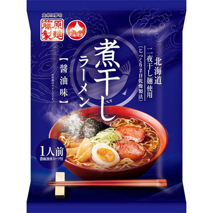 Fujiwara Seimen Instant Ramen Soy Sauce Flavor (Asahikawa Ramen Aoba / Niboshi / Snow Fairy Shimaenaga)