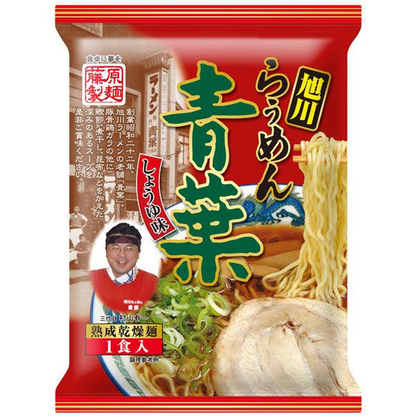 Fujiwara Seimen Instant Ramen Soy Sauce Flavor (Asahikawa Ramen Aoba / Niboshi / Snow Fairy Shimaenaga)