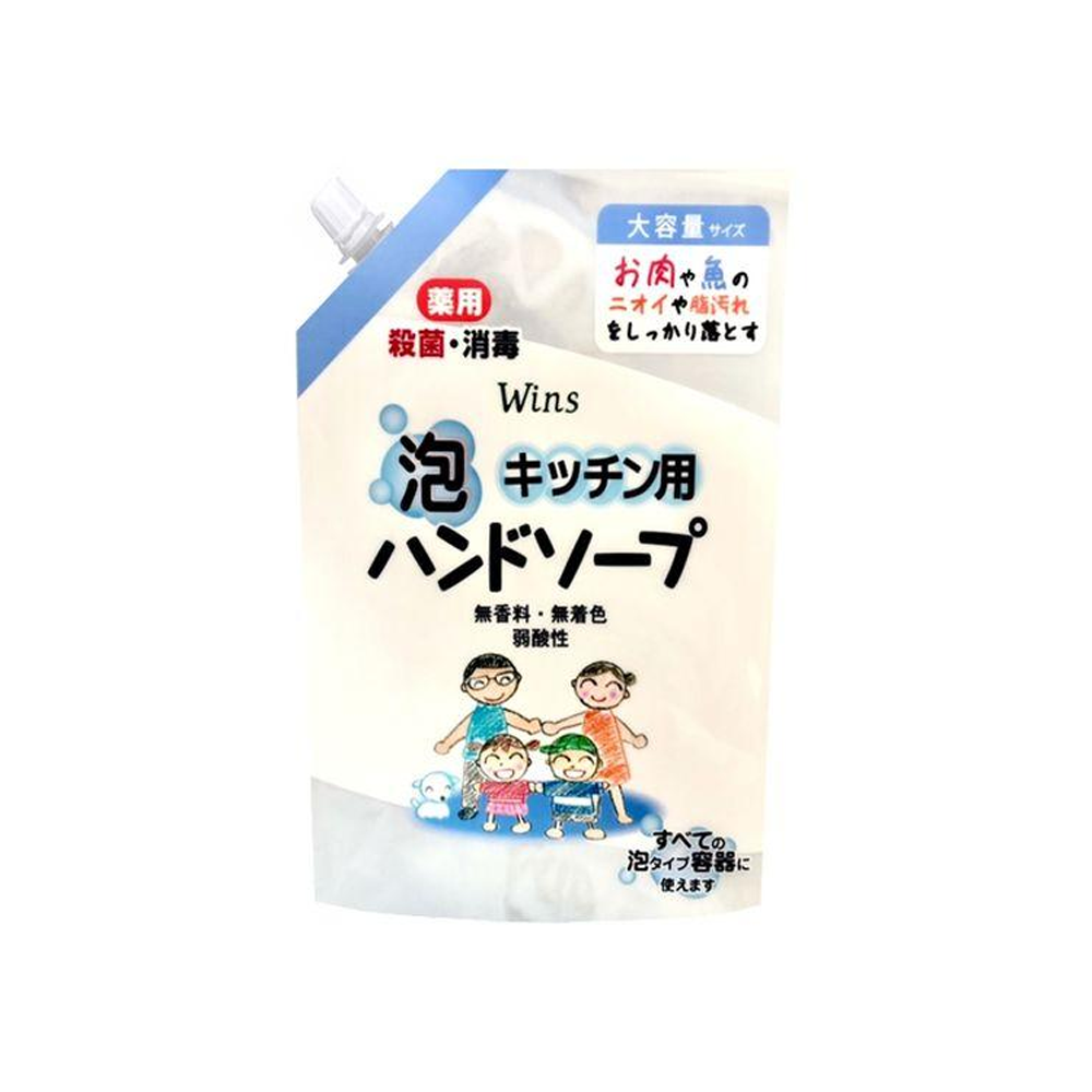 Japan Synthetic Wins Medicated Kitchen Foaming Hand Soap Refill 540ml