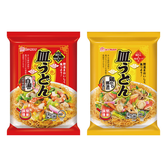 Marutai Plate Udon 108g (Soy Sauce Flavor / White Broth Flavor)