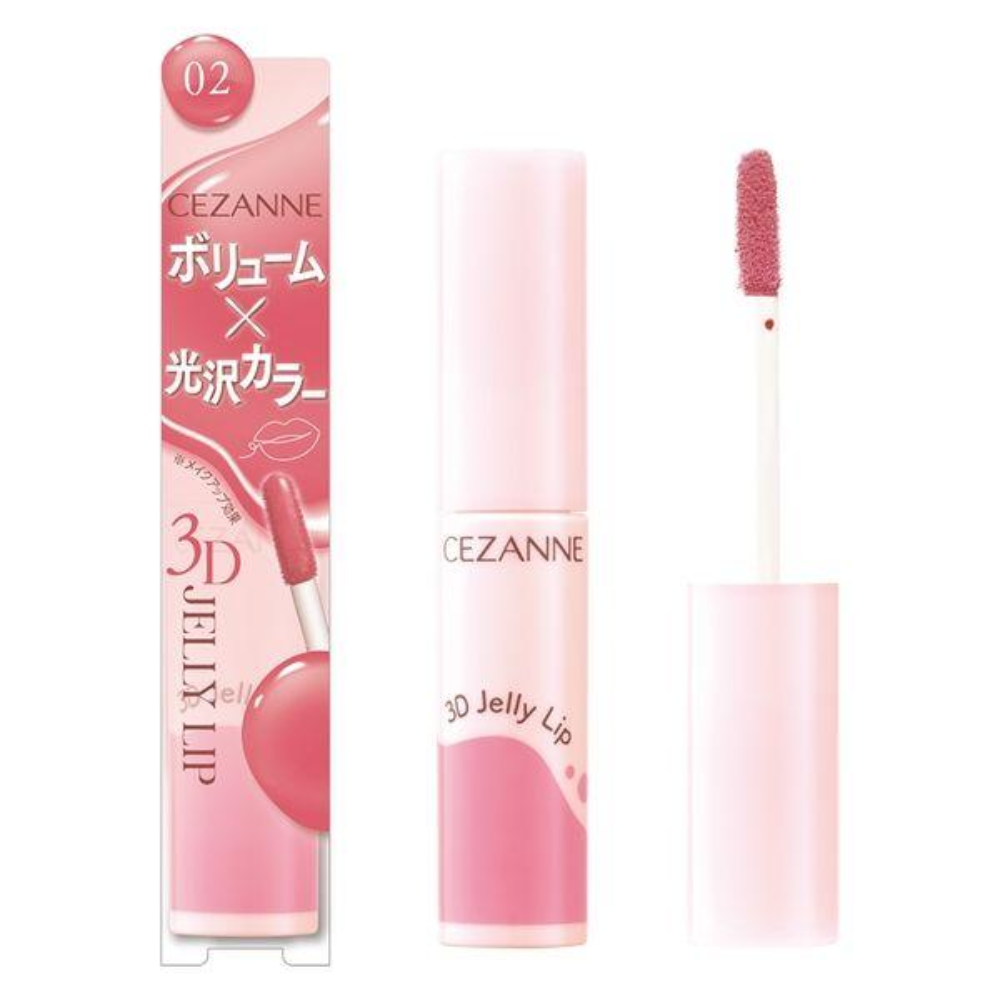 CEZANNE 3D Jelly Lip 01 Peach Melba / 02 Milk Rose