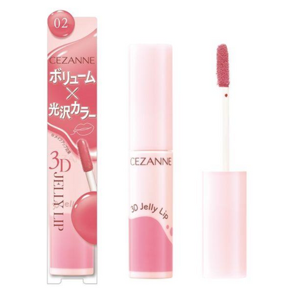 CEZANNE 3D Jelly Lip 01 Peach Melba / 02 Milk Rose