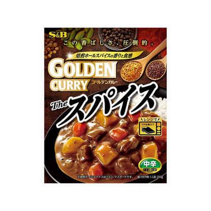 S.B. Foods Golden Curry Ready to Eat The Spice Medium Hot 200g/1 pc