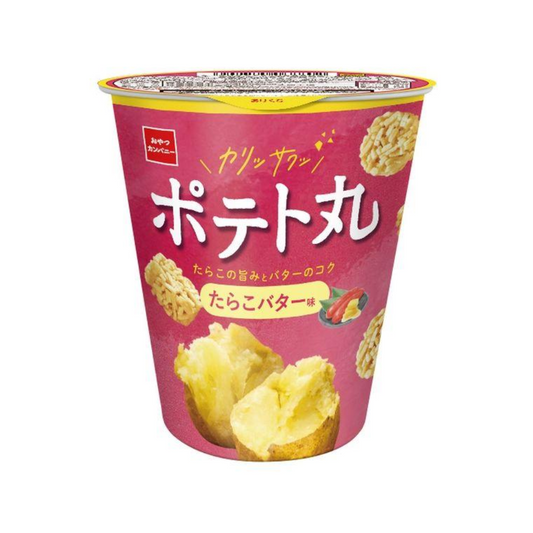 Oyatsu Company Potato Maru Snack Tarako Butter Flavor 55g