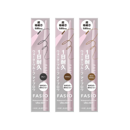 KOSE Fasio Waterproof Eyebrow (Ultra Fine Core) - 01 Gray / 02 Brown / 03 Light Brown