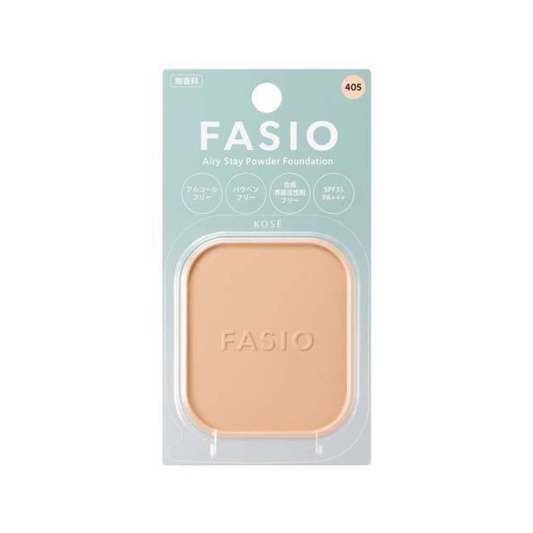 KOSE Fasio Airy Stay Powder Foundation Refill 405 Light Ochre