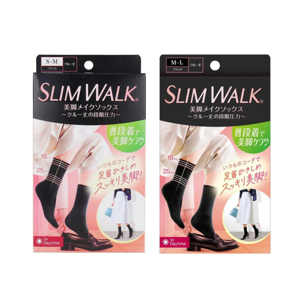 Pip SLIMWALK Bikyaku Makeup Socks Crew Length (Size ML / SM)