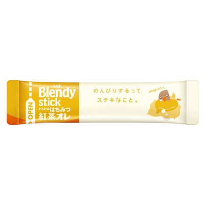 Ajinomoto AGF Blendy Stick Melty Honey Black Tea Au Lait 1 Box (6 Sticks)