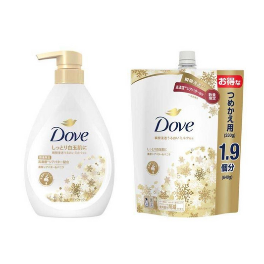 Unilever Dove Body Wash Rich Shea Butter & Vanilla  470g / Refill 640g