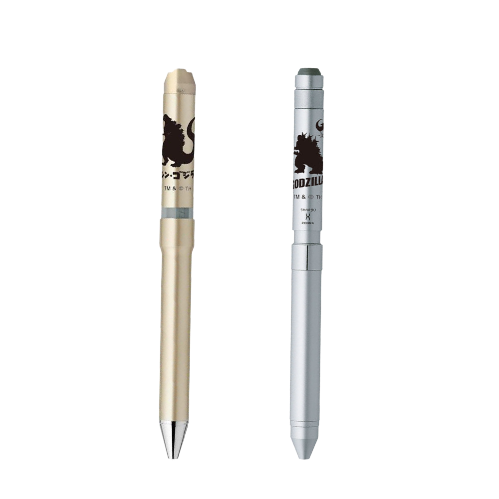 Zebra Sharbo Nu 0.5mm Limited Godzilla 2024  Silver Refill Set / Champagne Gold