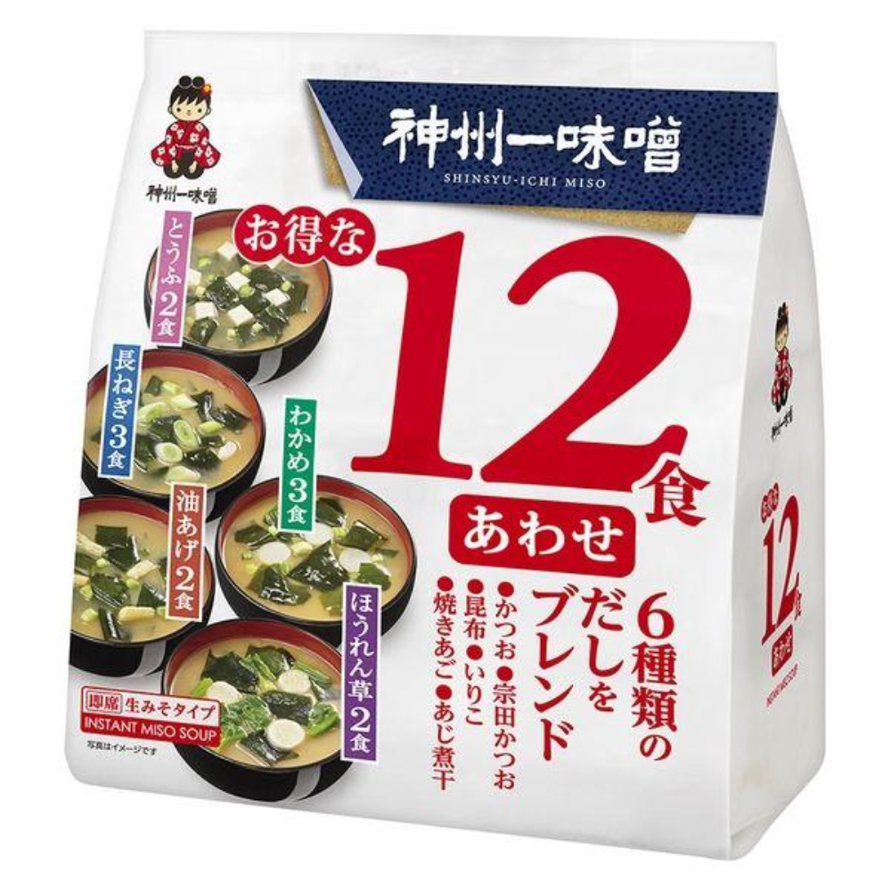 Shinshuichi Miso Value 12 Meals Low Sodium / Combination 1 bag (12 servings)