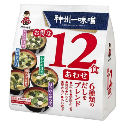 Shinshuichi Miso Value 12 Meals Low Sodium / Combination 1 bag (12 servings)