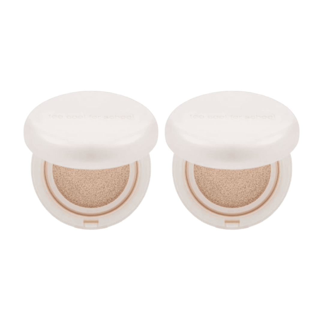 Too Cool For School Fixing Nude Fit Cushion (#2C Pink Ochre / #2W Beige Ochre) - 12g