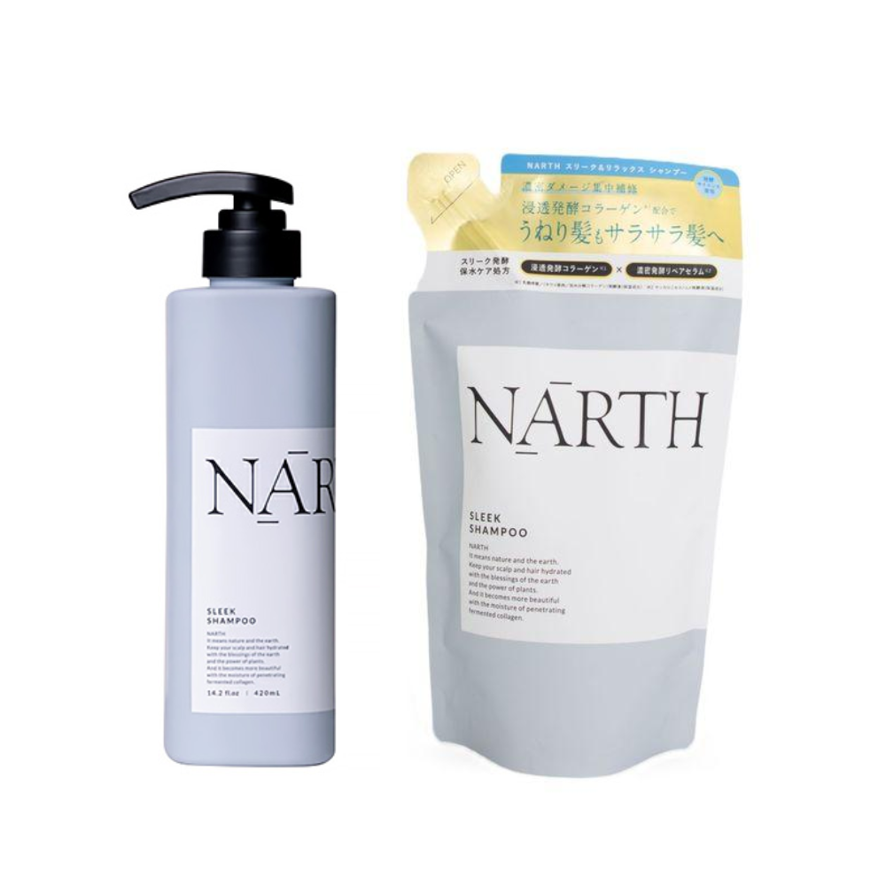 yokilabo NARTH Sleek & Relax Shampoo (420ml / Refill 350ml)