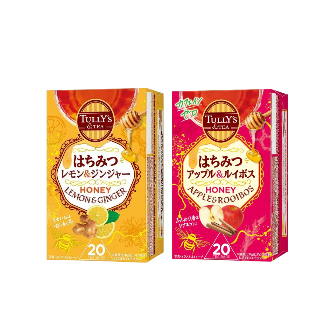 Itoen TULLY'S & TEA Tully's Honey Lemon & Ginger / Apple & Rooibos 1 Box (20 Bags)