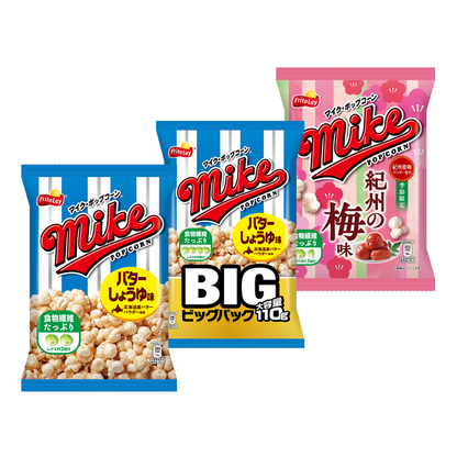 Japan Frito Lay Mike's Popcorn (Butter Soy Sauce Flavor / Kishu Plum Flavor) 1 bag