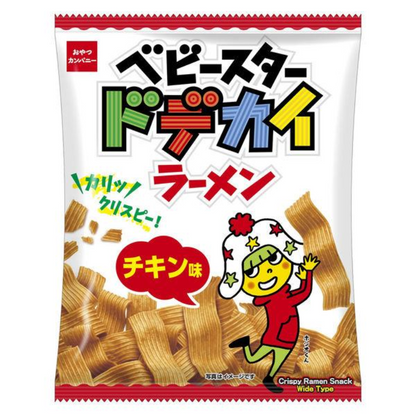 Oyatsu Company Baby Star Dodekai (Ramen Chicken Flavor / Yakisoba Sauce Mayo Flavor) 1 bag