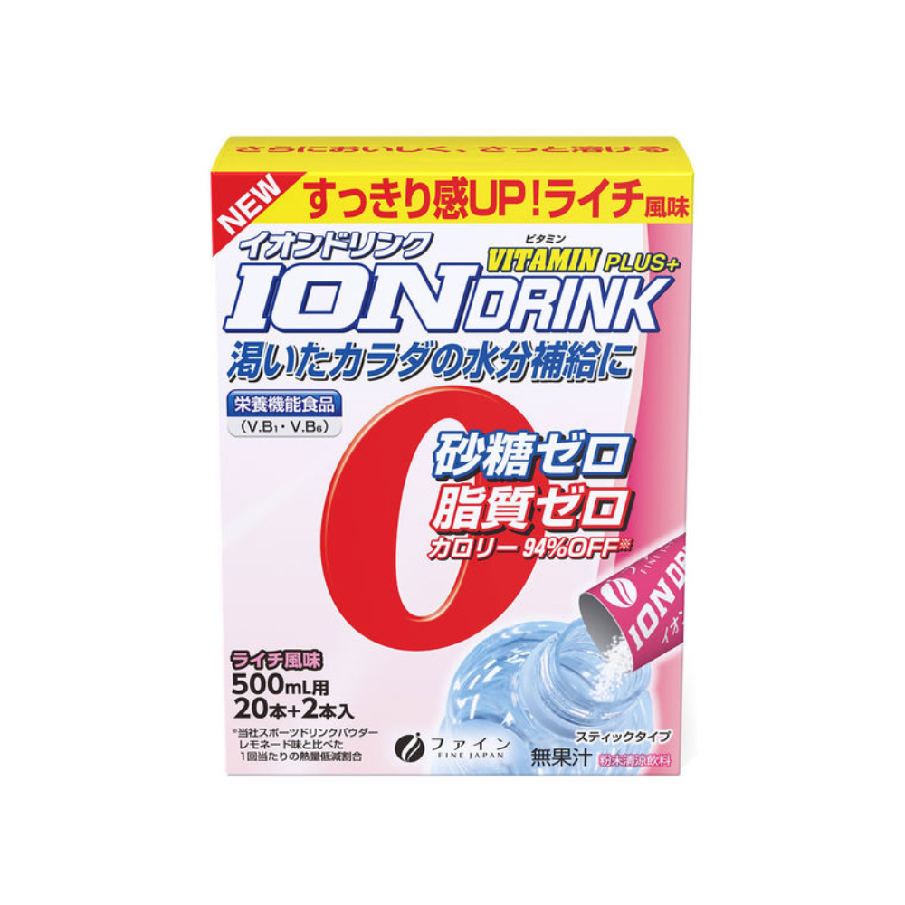 FINE Ion Drink Vitamin Plus Lychee Flavor 22 packets