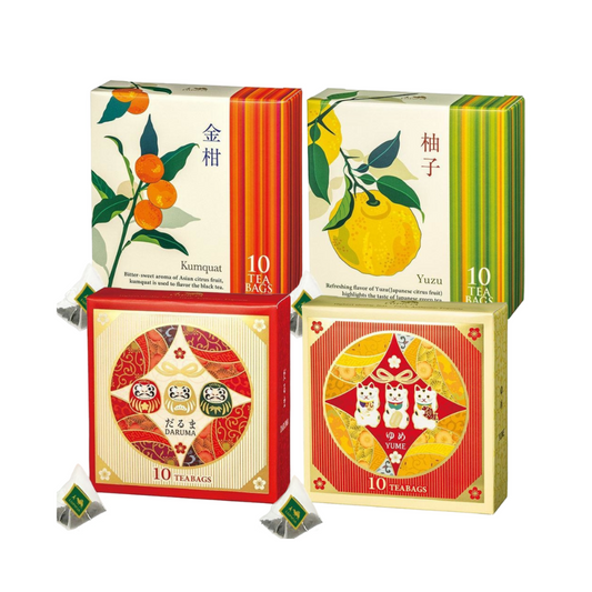 Lupicia 2024 Tea Bags Limited Design BOX (Daruma / Yume / Kumquat / Yuzu) 1 box/10 bags