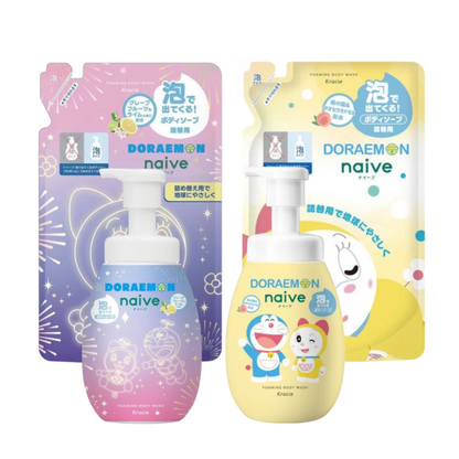 Kracie Naive Body Soap Foam (Summer Doraemon / Doraemon) - Pump 600mL / Refill 480mL