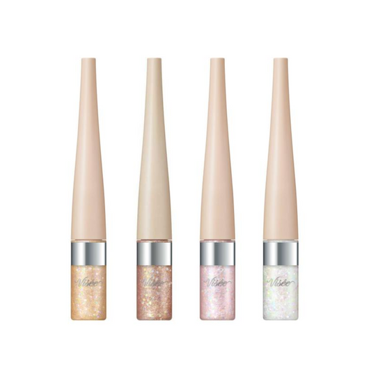 KOSE Visee 3D Glitter Eye Liquid GD-2 / OR-4 / PK-3 / WT-1 3.3ml