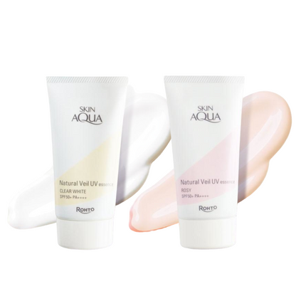 Rohto Skin Aqua Natural Veil UV Essence Clear White / Rose 50g