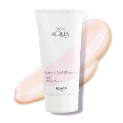 Rohto Skin Aqua Natural Veil UV Essence Clear White / Rose 50g